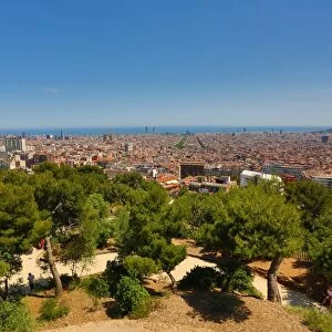 General view of the city skyline in Barcelona, Spain