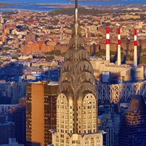 General view of the New York Manhattan city skyline, New York. America