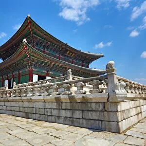 Geunjeongjeon Hall Throne Room at Gyeongbokgung Palace in Seoul, Korea