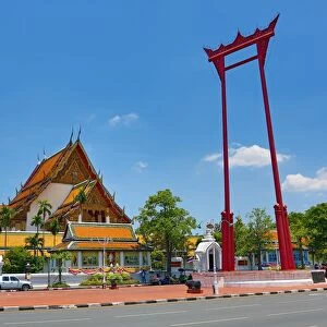 The Giant Swing, Sao Ching Cha, and Wat Suthat Temple, Bangkok, Thailand