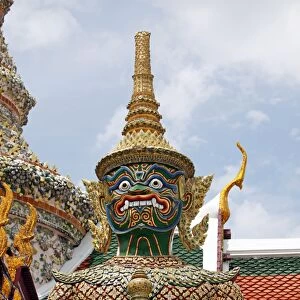 Giant Temple Guardian at the Grand Palace Complex, Wat Phra Kaew, Bangkok