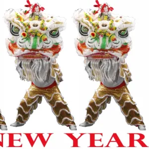 Happy Chinese New Year, Lion Dance souvenir