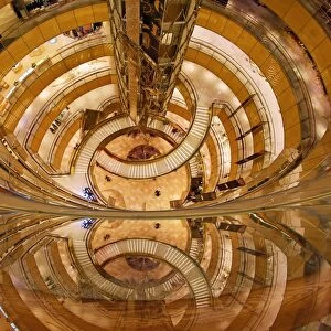 The Lotte World Avenuel Mall interior at the Lotte World Tower in Jamsil in Seoul, Korea