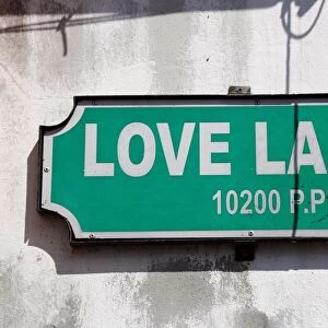 Love Lane Street Sign, Georgetown, Penang, Malaysia