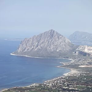 Mediterranean coastline of Sicily near Trapani, Sicily, Italy