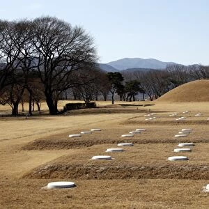Mound tombs of Korean Kings Past in Gyeongju, South Korea