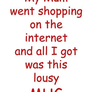 My Mum went shopping on the internet lousy mug
