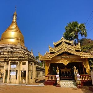 Mya Zedi Pagoda Temple in Myinkaba Village, Bagan, Myanmar (Burma)
