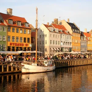 Nyhavn Wharf, Copenhagen, Denmark