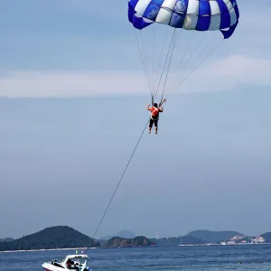 Parasailing on Coral Island Phuket, Thailand