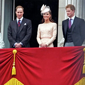 Prince William and Kate, Duke and Duchess of Cambridge at the Queen Elizabeth II Diamond Jubilee Celebrations