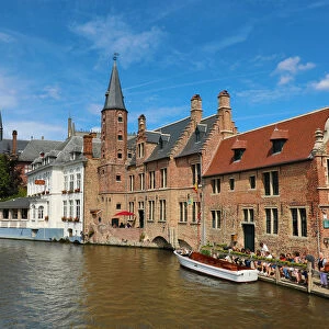 Quay of the Rosary or Rozenhoedkaai, Bruges, Belgium