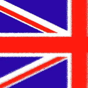 Red, White and Blue Union Jack British Flag Souvenir