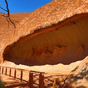 Rock formations on the Mala Walk at Uluru, Ayers Rock, Uluru-Kata Tjuta National Park