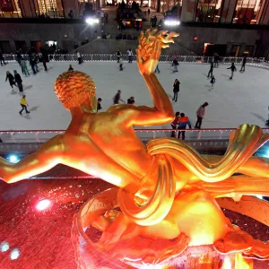 Rockefeller Center ice rink in New York