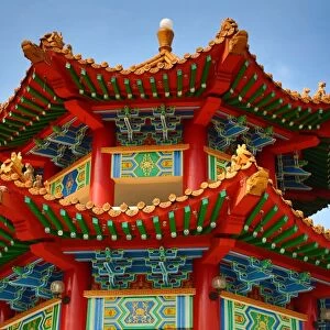 Roof decorations on the Thean Hou Chinese Temple, Kuala Lumpur, Malaysia