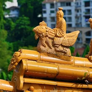 Roof decorations on the Thean Hou Chinese Temple, Kuala Lumpur, Malaysia