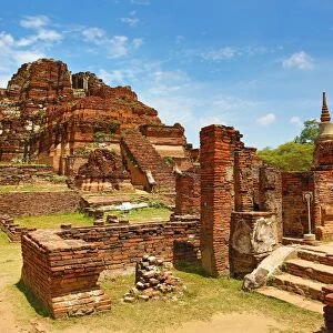 Ruins of Wat Mahathat (Wat Maha That), Ayutthaya, Thailand