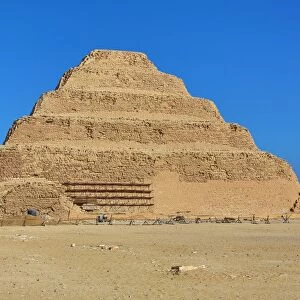 The step Pyramid of Djoser (or Zoser) in the Saqqara Necropolis near Memphis, Egypt