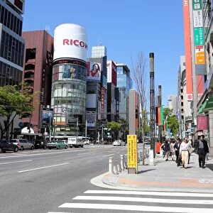 Street scene in Ginza, Tokyo, Japan