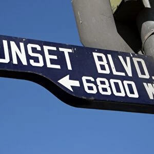 Sunset Boulevard sign