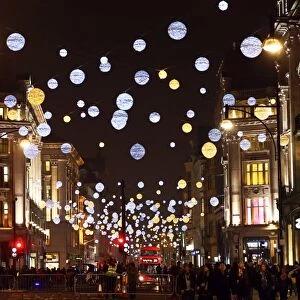 Switching on Oxford Street Christmas lights in London