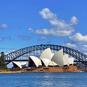 Sydney Opera House and Harbour Bridge, Sydney, New South Wales, Australia