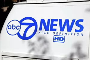 Images Dated 20th October 2012: ABC 7 news van, Chicago, Illinois, America