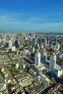 Images Dated 28th May 2013: Aerial general view of buildings on the skyline in Bangkok, Thailand