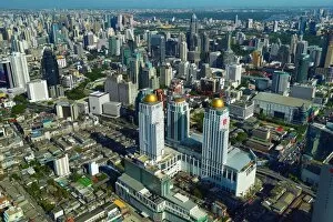 Images Dated 28th May 2013: Aerial general view of buildings on the skyline in Bangkok, Thailand