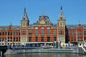 Amsterdam Collection: Amsterdam Central Station in Amsterdam, Holland