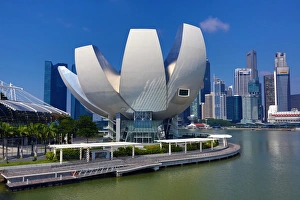 The ArtScience Museum in Marina Bay in Singapore, Republic of Singapore The ArtScience Museum in Marina Bay in Singapore, Republic of Singapore
