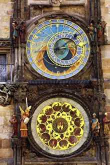 Prague, Czech Republic Collection: The Astronomical Clock or Orloj, Old Town City Hall in Prague