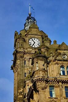 Images Dated 29th April 2016: Balmoral Hotel clock tower in Edinburgh, Scotland, United Kingdom