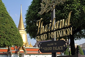 Phra Siratana Chedi at the Grand Palace Complex, Wat Phra Kaew, Bangkok