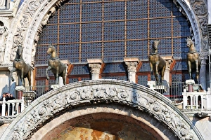 Basilica di San Marco, Cathedral of St. Mark, in Saint Marks Square (Piazza), in Venice, Italy