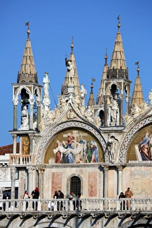 Basilica di San Marco, Cathedral of St. Mark, in Saint Marks Square (Piazza), in Venice, Italy