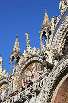 Basilica di San Marco, Cathedral of St. Mark, in Saint Marks Square (Piazza), in Venice, Italy