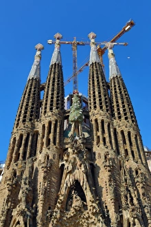 Basilica de la Sagrada Familia cathedral in Barcelona, Spain Basilica de la Sagrada Familia cathedral in Barcelona, Spain