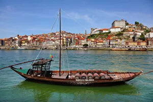 Porto, Portugal Collection: Boats for transporting port wine casks on the River Douro, Porto, Portugal