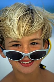 People Collection: Boy wearing sunglasses