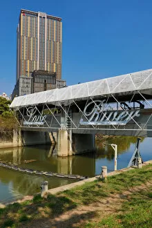 Images Dated 1st March 2020: Bridge at the Heart of Love River, Kaohsiung City, Taiwan