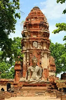 Images Dated 27th May 2013: Buddha Statue, Wat Mahathat, Ayutthaya, Thailand