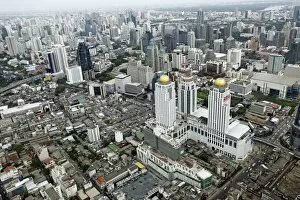 Images Dated 24th June 2012: Buildings of the Bangkok city skyline, Thailand