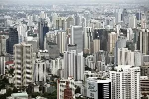 Images Dated 24th June 2012: Buildings and skyscrapers of the Bangkok city skyline, Thailand