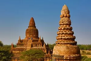 Bagan, Myanmar Collection: Bulethi Temple Pagoda on the Plain of Bagan, Bagan, Myanmar (Burma)