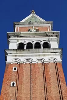 Images Dated 10th February 2013: The Campanile, Bell Tower, in St. Marks Square, Piazza San Marco, in Venice, Italy