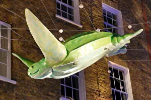 Christmas Lights and decorations in Carnaby Street, London