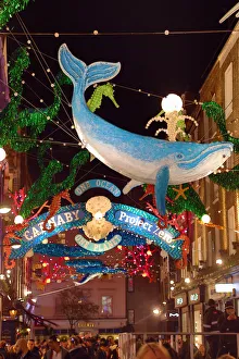 Carnaby Street Christmas lights switched on, Carnaby Street, London