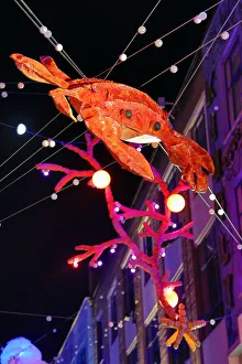 Christmas Lights and decorations in Carnaby Street, London